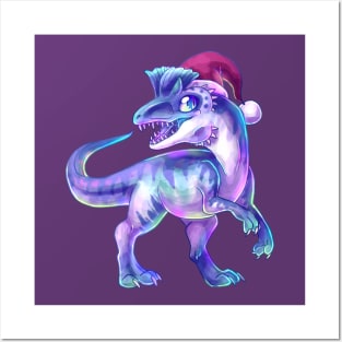 Christmas Cryolophosaurus Posters and Art